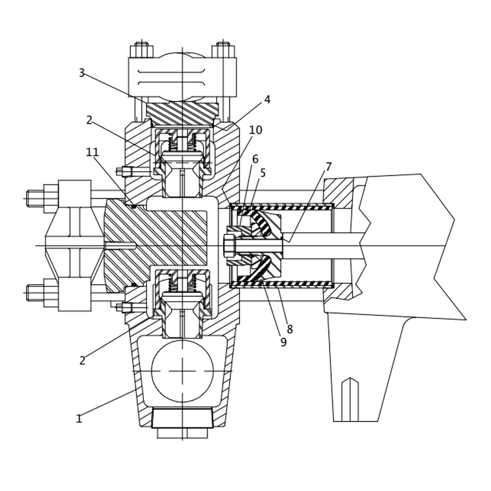 Fluid Pump 70 GPM Fluid End components for DW 4020