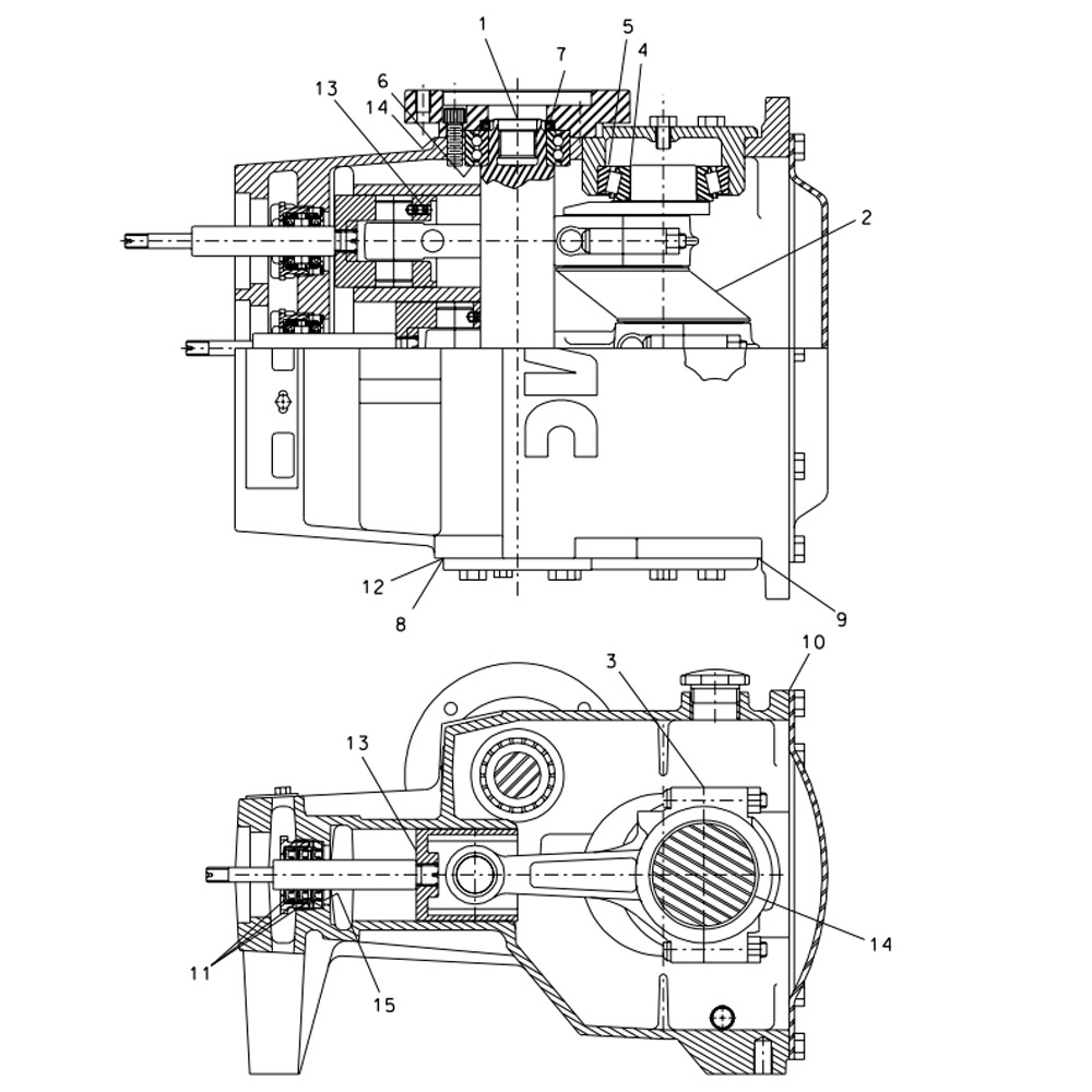 Fluid Pump 70 GPM Power End components for DW 4020