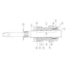 SC-65 water pump components – plunger assembly for Vermeer D40x40