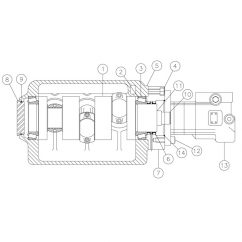 Water Pump-50 GPM APLEX Components-Power Frame for Vermeer 36х50