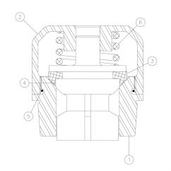 Water Pump-70 GPM APLEX Components-Suction/Discharge Valve for Vermeer 36х50