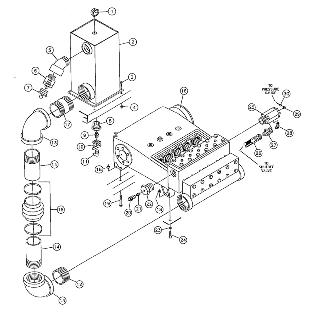 Water Pump Assembly Aplex SC-115L for Vermeer 50х100/80x100