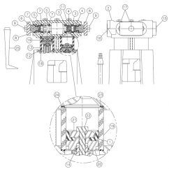 Water Pump Components - Fluid End for Vermeer D16x20/D20x22 S2