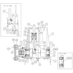 Water Pump Components - Power End for Vermeer D16x20/D20x22 S2