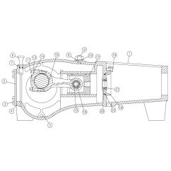 Water Pump-Crankshaft-50 GPM Aplex for Vermeer D24x40 S2