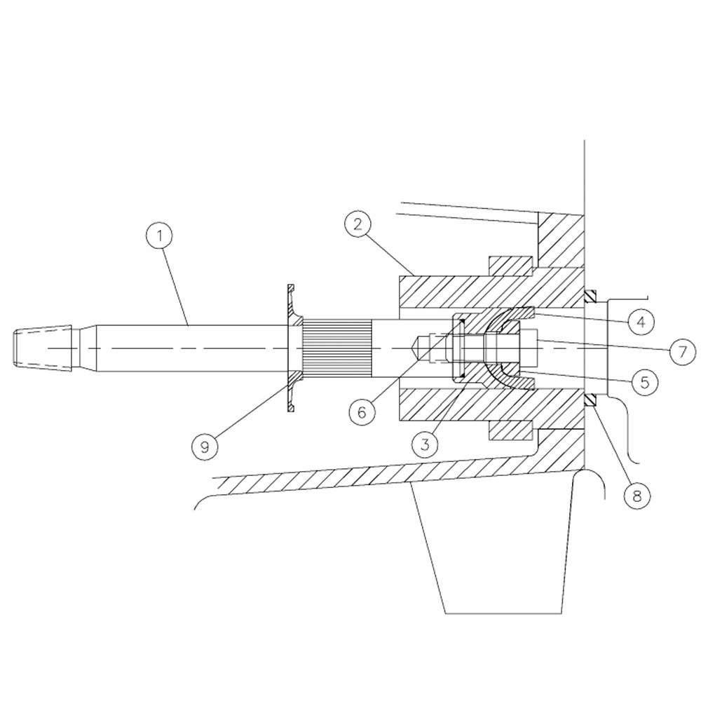 Water Pump-Piston-50 GPM Aplex for Vermeer D24x40 S2