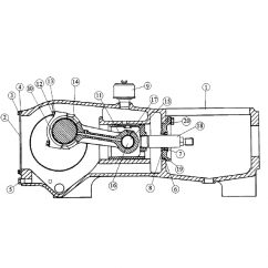 Water Pump Power Frame Components - 200 Gal. (SC170) for 80x100/100x120/130х150