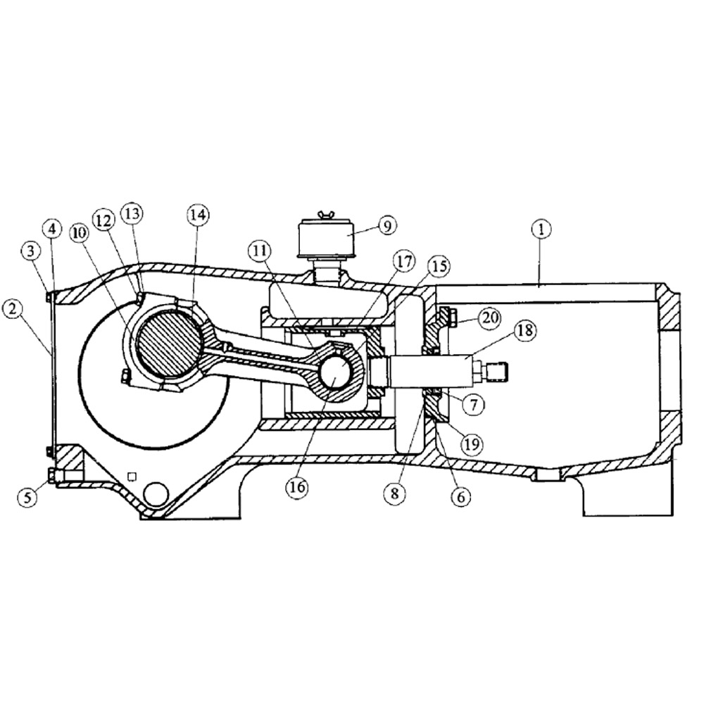 Water Pump Power Frame Components - 200 Gal. (SC170) for 80x100/100x120/130х150